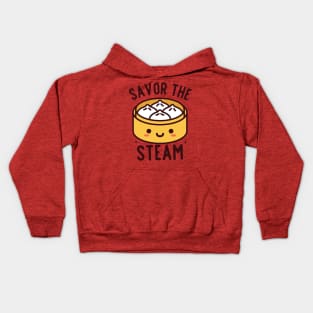 Savor the Steam Bao Kids Hoodie